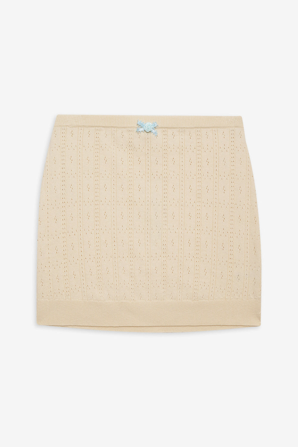 Women Daniela Knit Mini Skirt - Cream