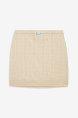 Women Daniela Knit Mini Skirt - Cream