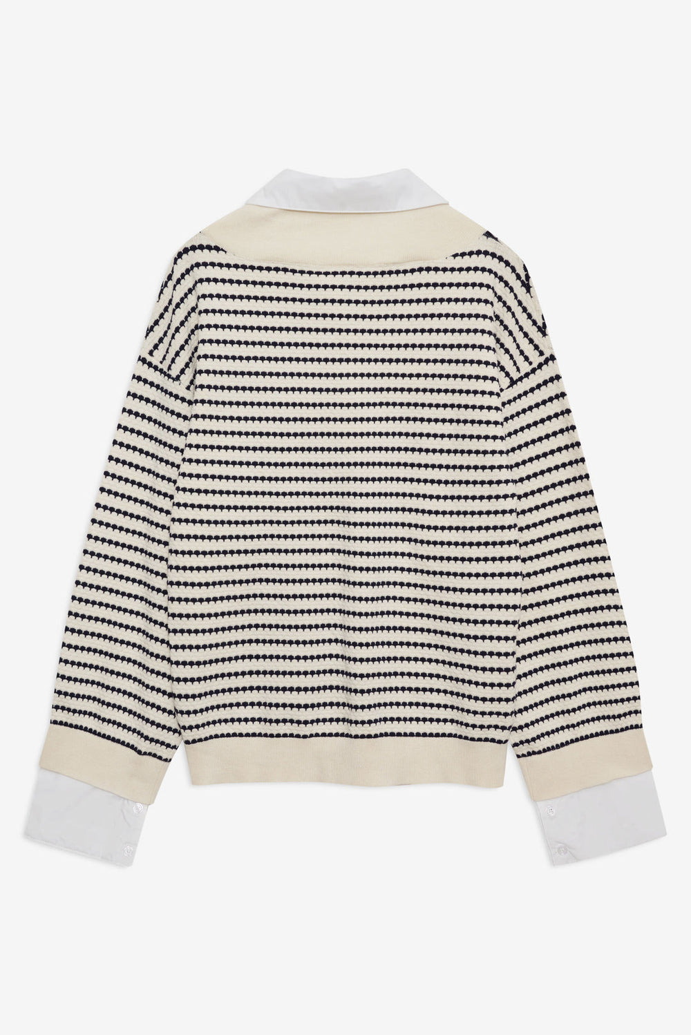 Women Regatta Stripe Knit Sweater - Cream