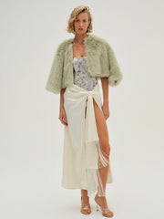 Women Amina Fur Jacket - Green