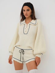 Women Jeannette Sleep Short - Cream