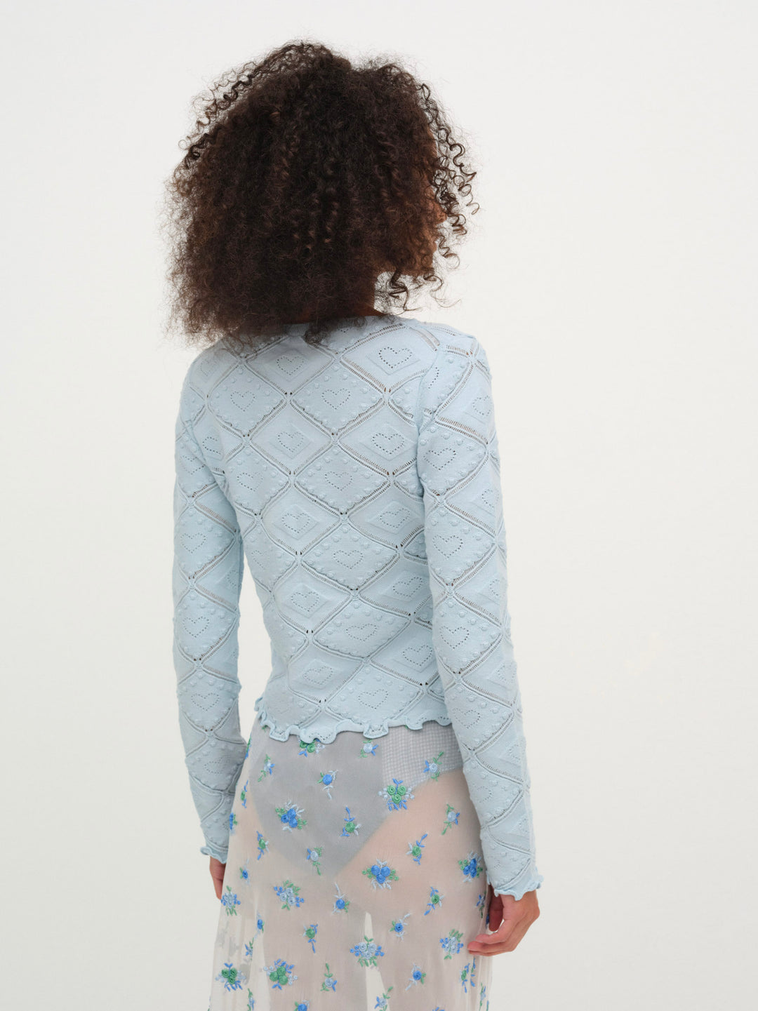 Women Coco Knit Cardigan - Baby Blue