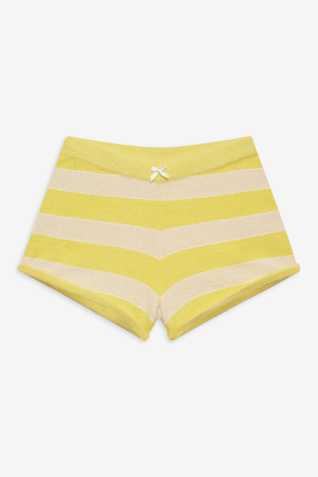 Women Sleepy Stripe Shorts - Yellow