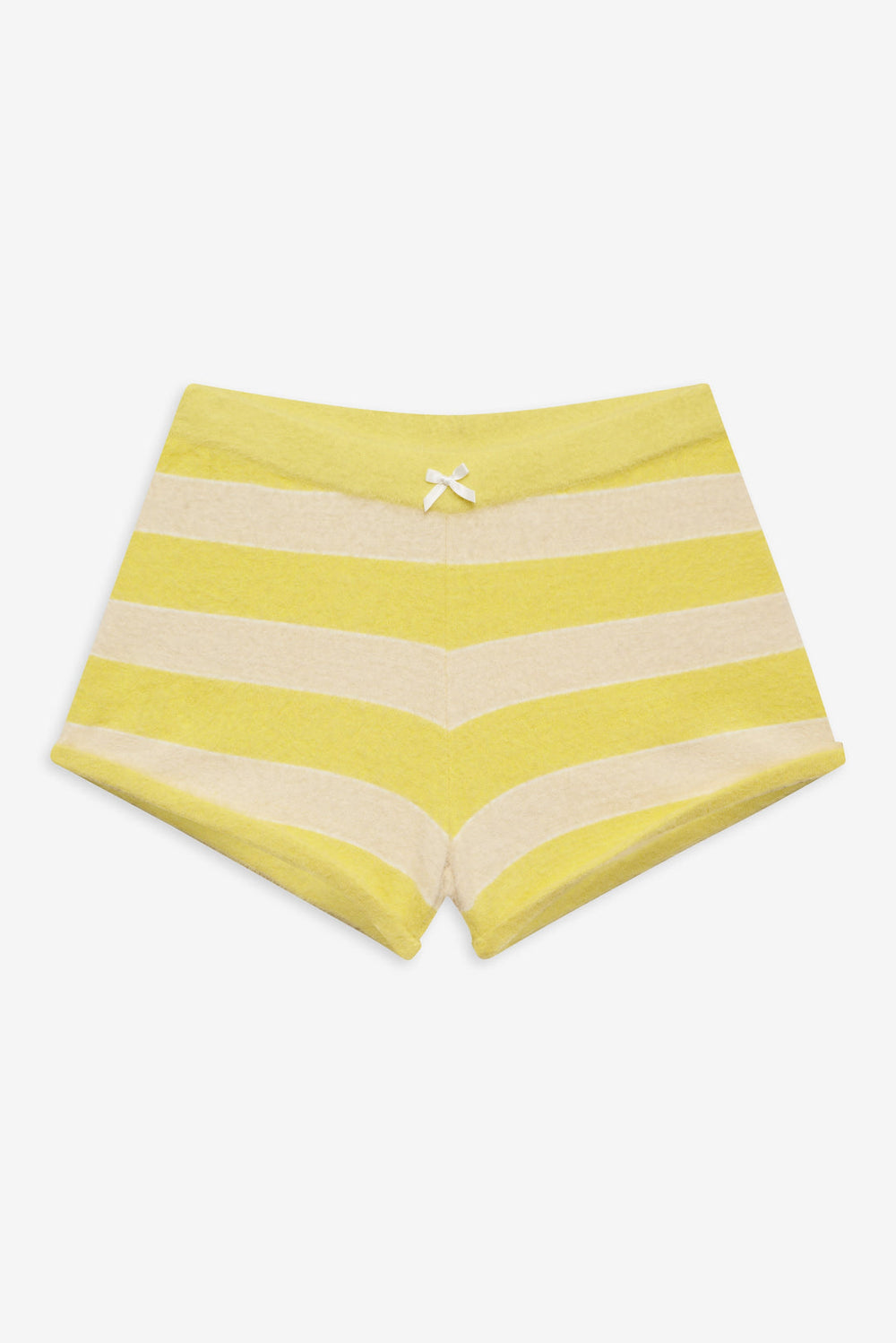 Women Sleepy Stripe Shorts - Yellow