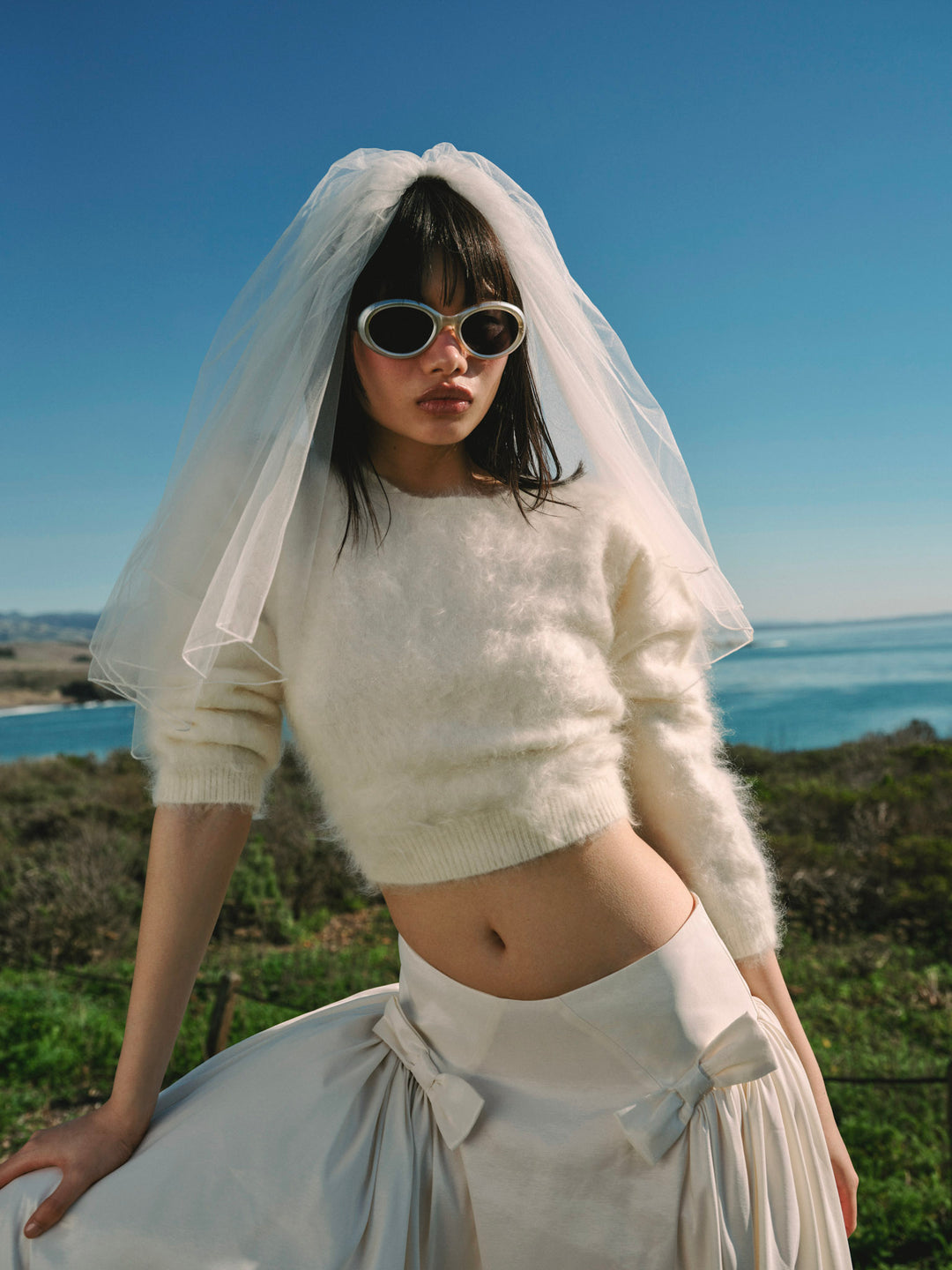 Women Dove Sweater - White