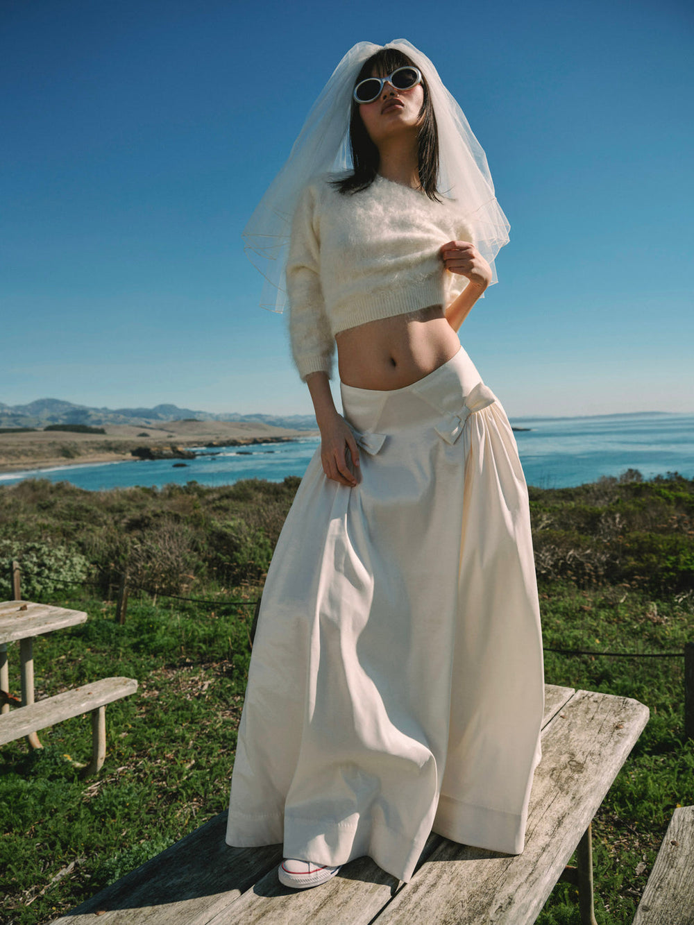 Women Dove Sweater - White