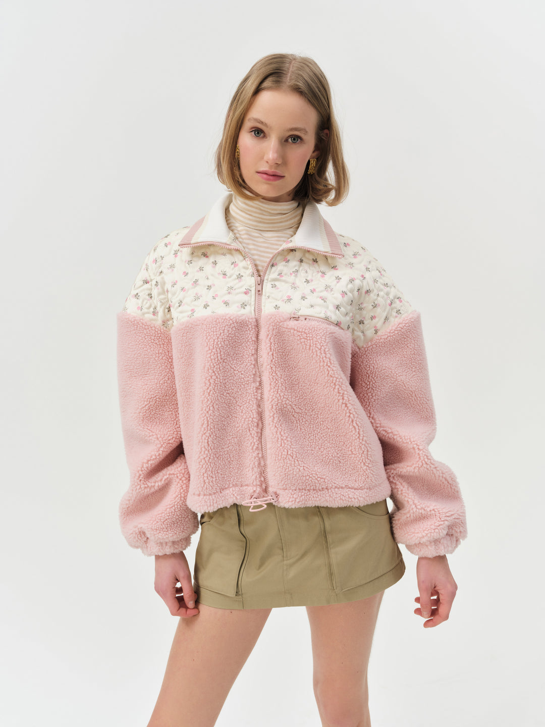 Women Saide Jacket - Pink