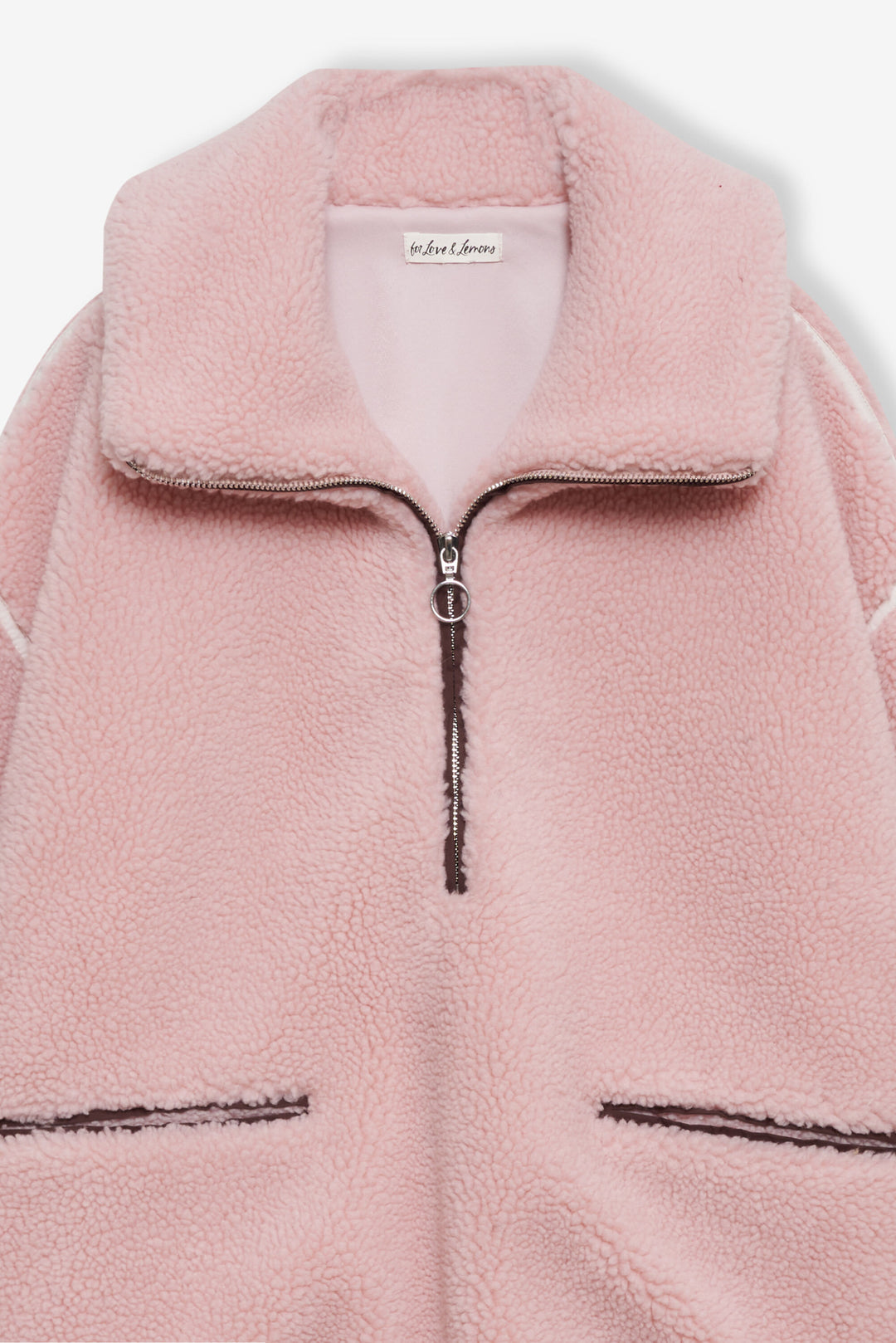 Women Melody Pullover Sherpa Jacket - Pink