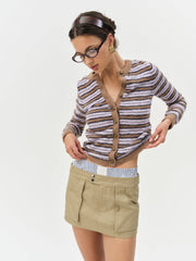 Women Nora Striped Cardigan - Blue