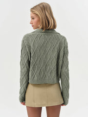 Women Madison Chenille Polo - Green