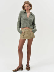 Women Madison Chenille Polo - Green