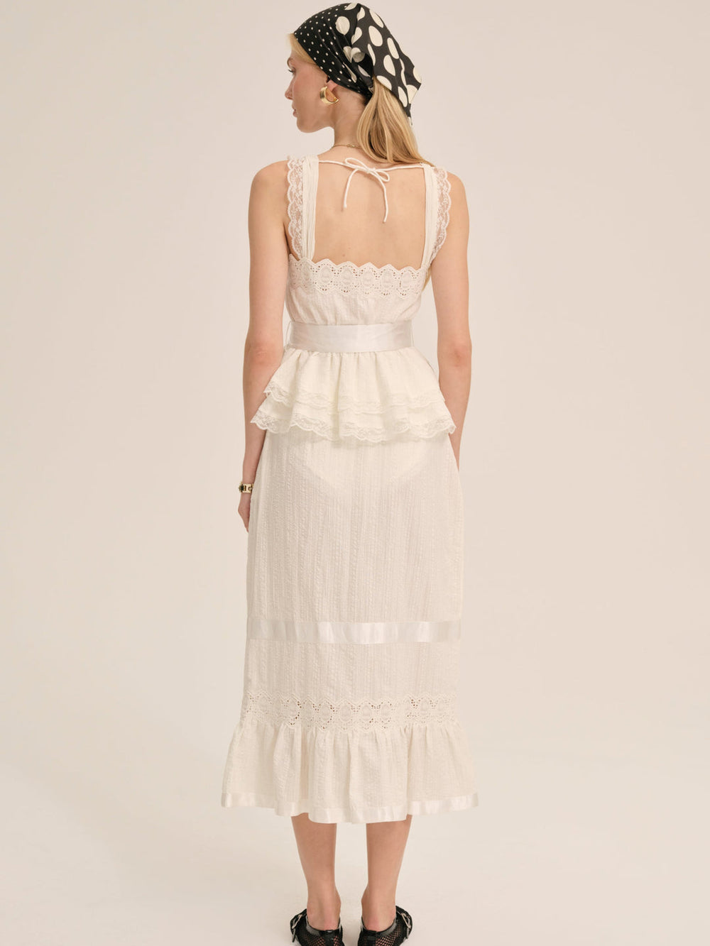 Women Sweet Summer Midi Skirt - White