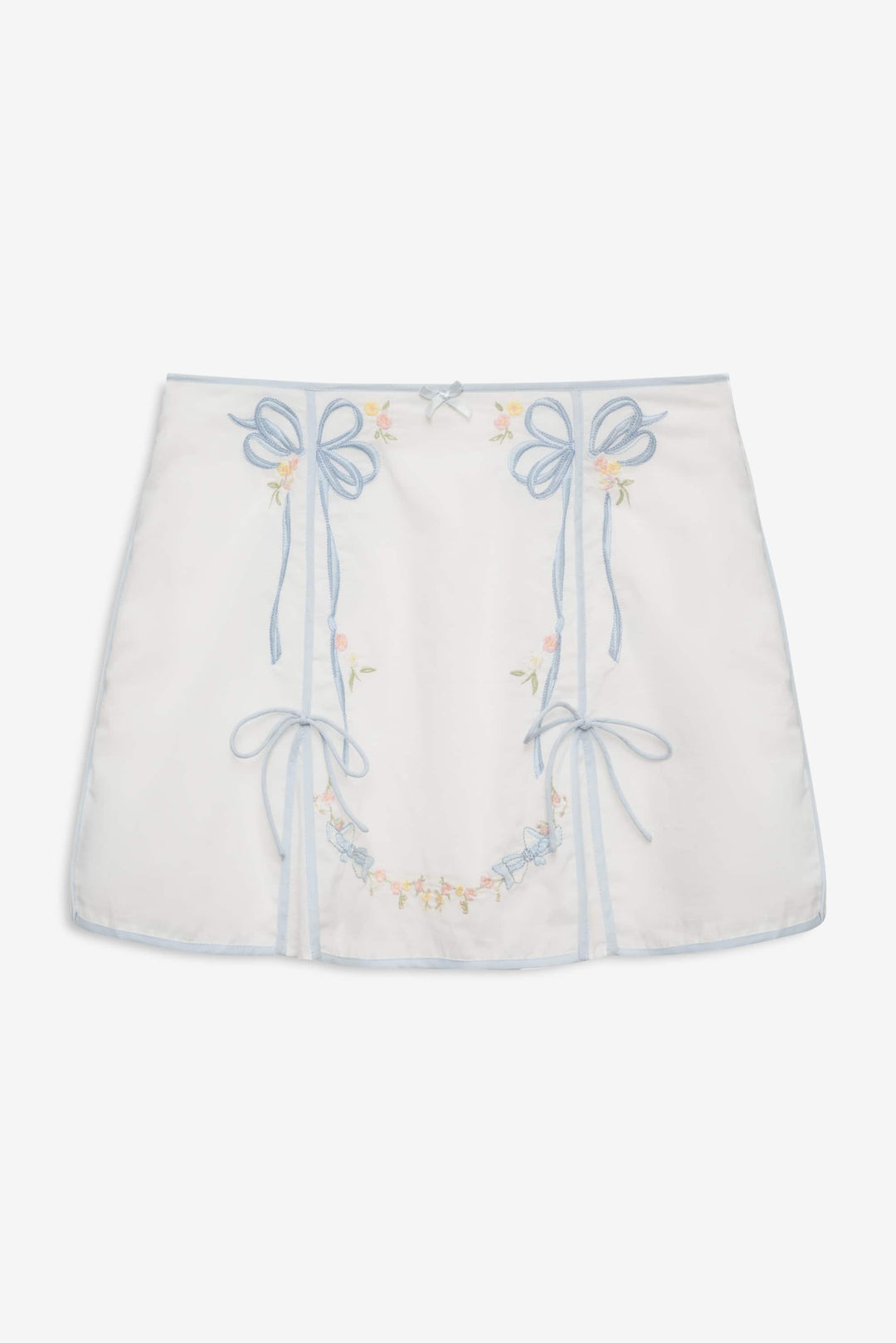 Women Baby Bows Skirt - White