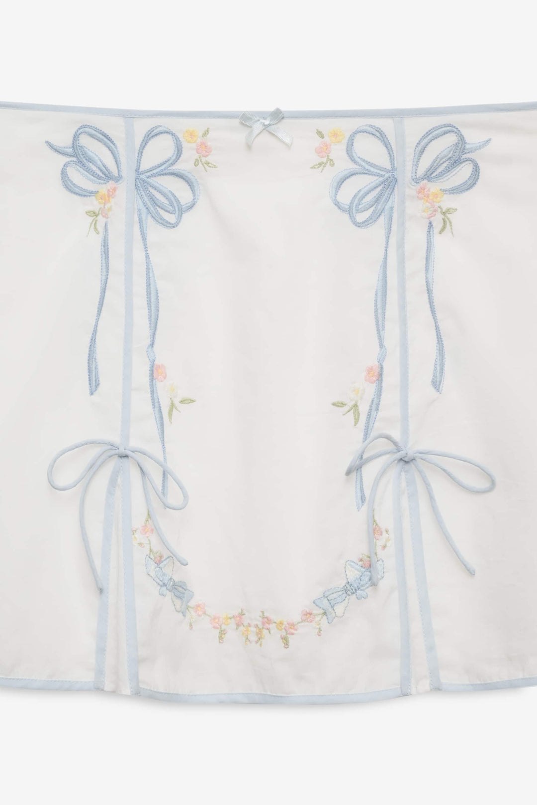 Women Baby Bows Skirt - White