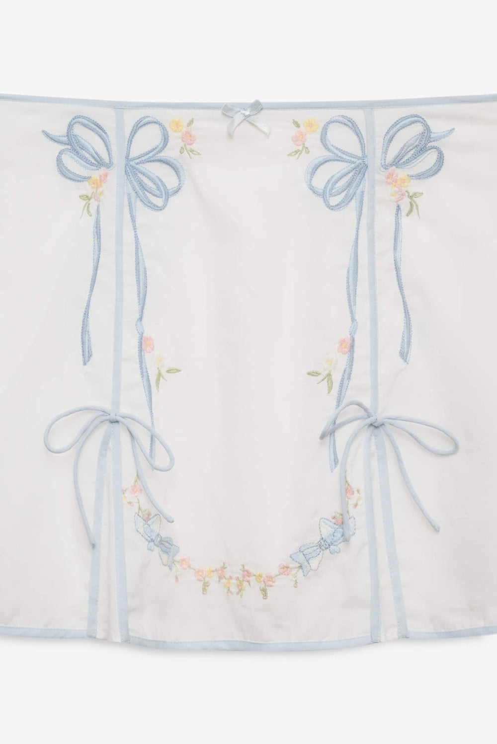 Women Baby Bows Skirt - White