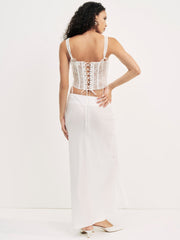 Women Lena Maxi Skirt - Cream