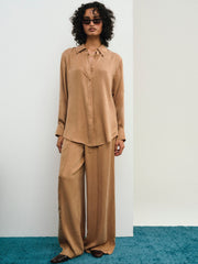 Women Clarabell Wide-Leg Pant - CAMEL
