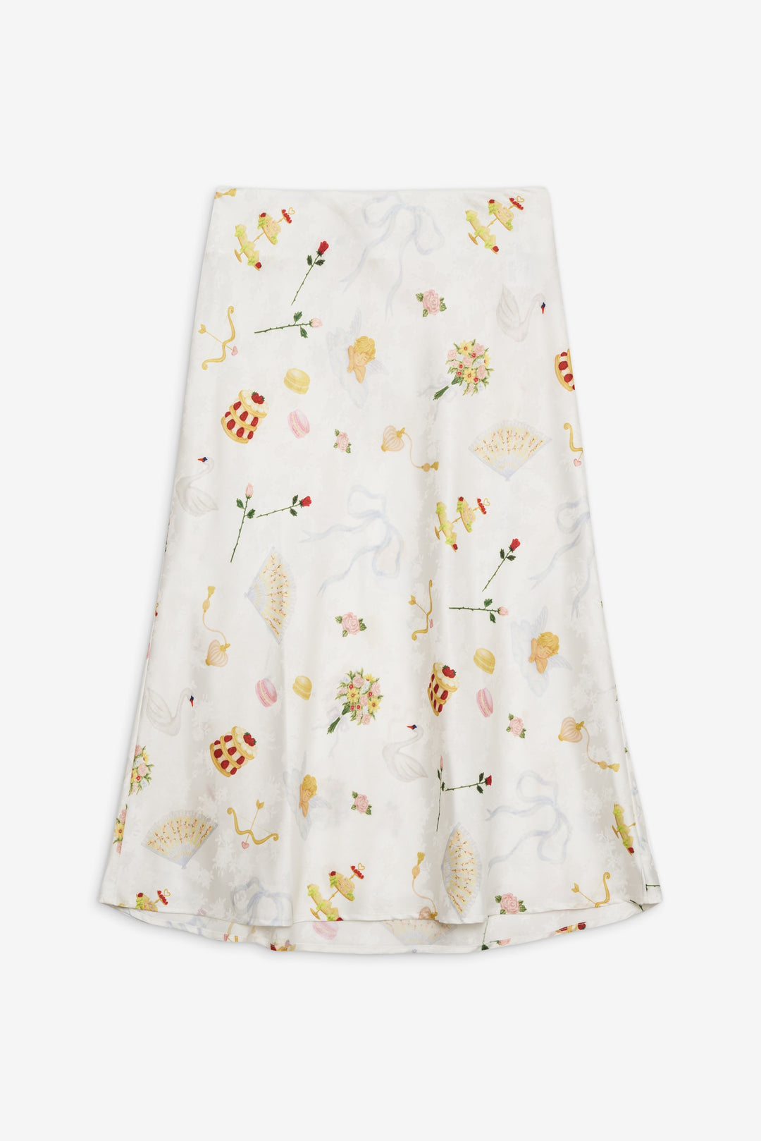 Women Charlise Midi Skirt - White