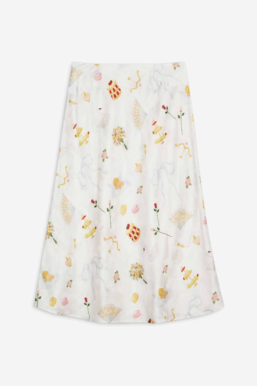 Women Charlise Midi Skirt - White