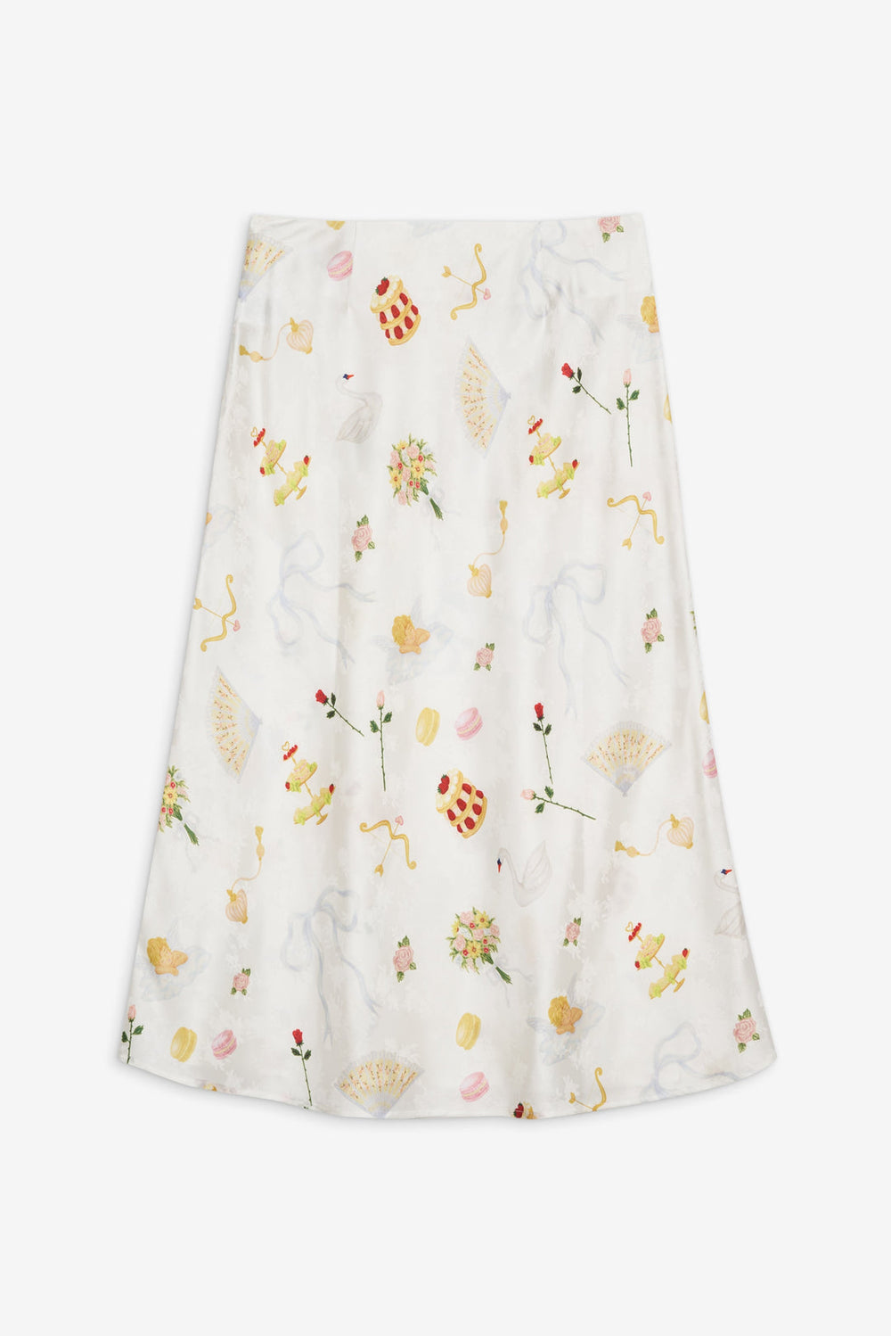 Women Charlise Midi Skirt - White