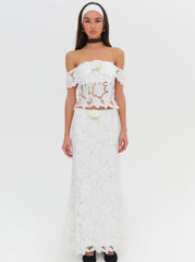 Women Claudia Maxi Skirt - White
