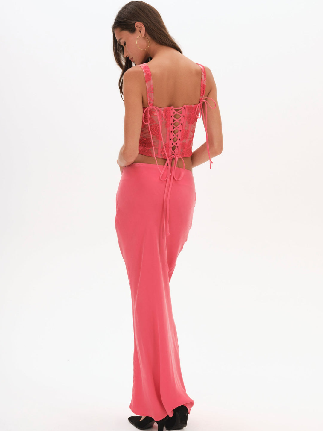 Women Lena Maxi Skirt - Red