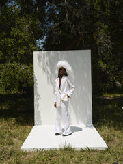 Women Ruth Wide-Leg Pant - White