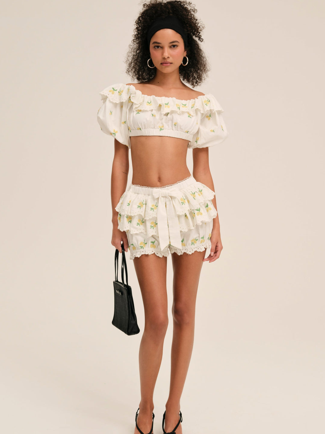 Women Lemon Spritz Bloomer - White
