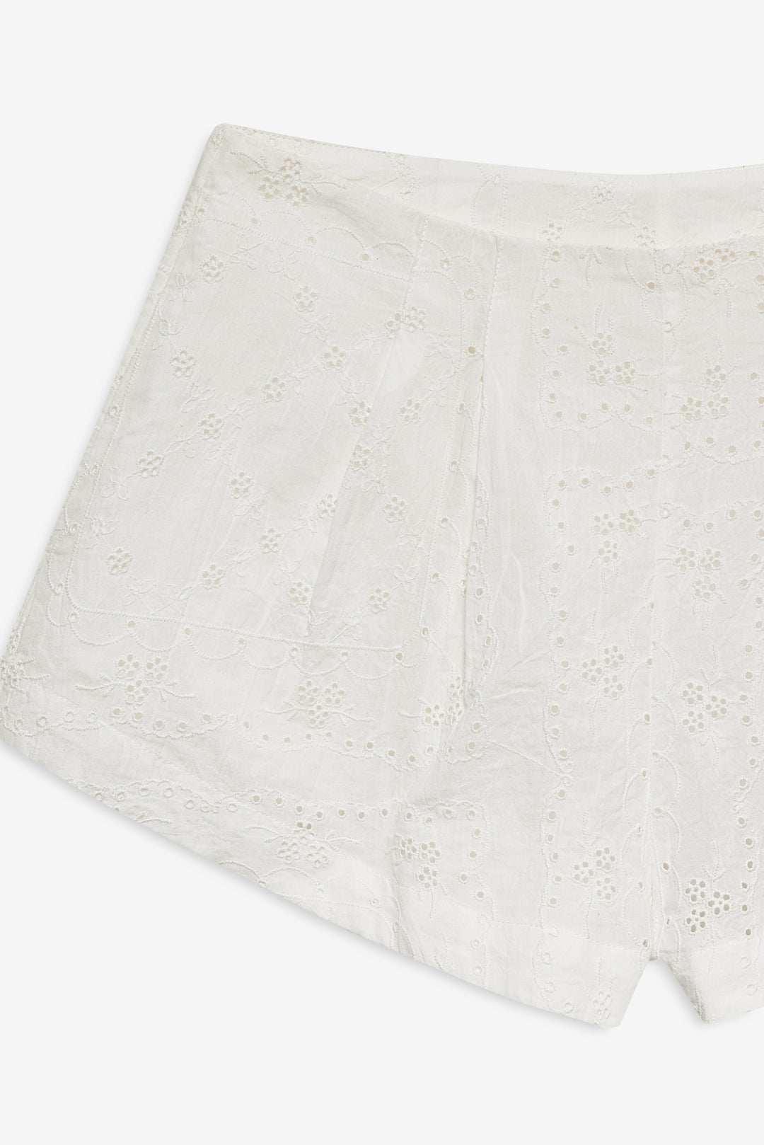 Women Handkerchief Short - White