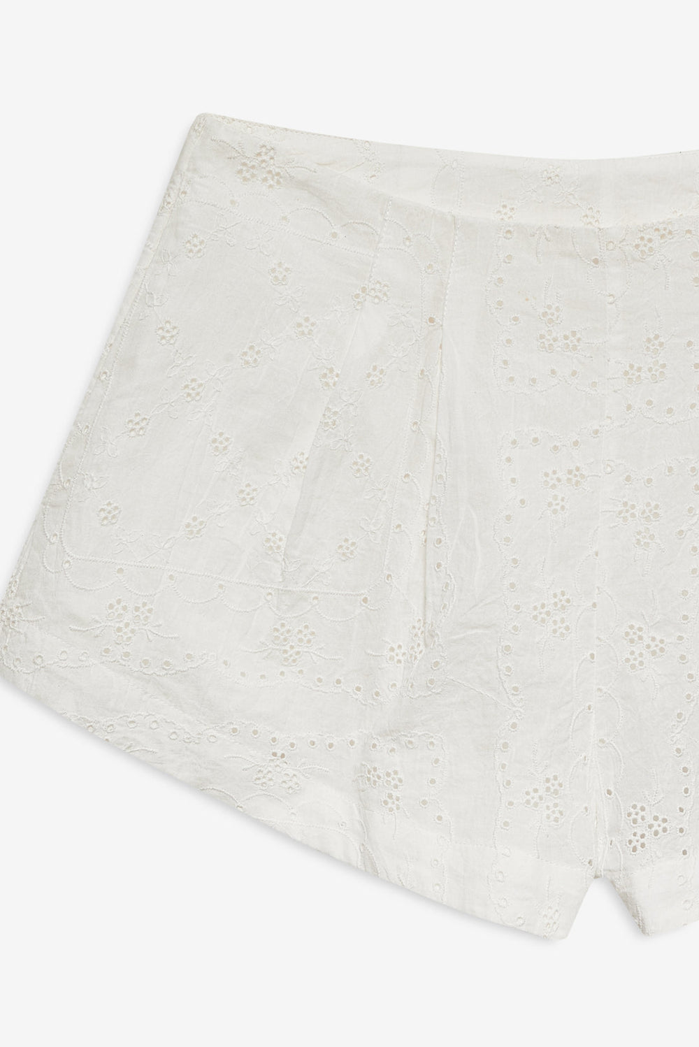 Women Handkerchief Short - White