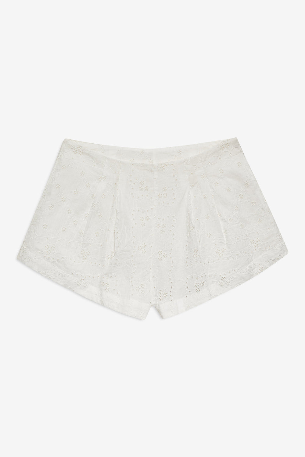 Women Handkerchief Short - White