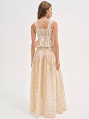 Women Tracy Maxi Skirt - Peach