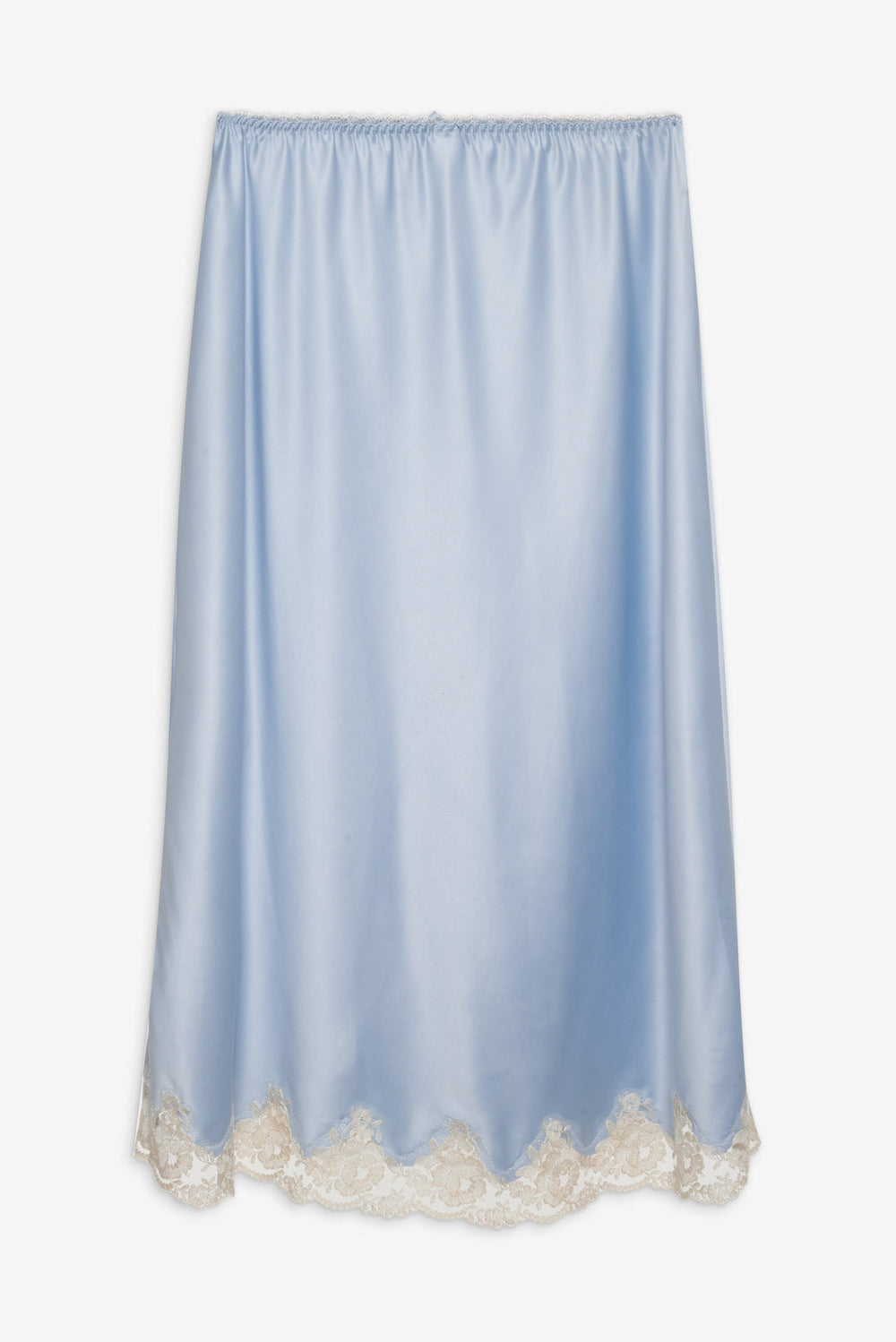 Women Sweetheart Midi Skirt - Dusty Blue