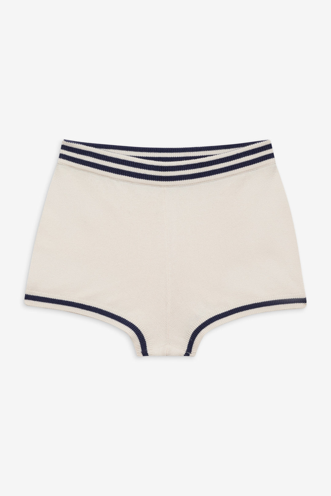 Women Simona Pointelle Striped Short - Navy
