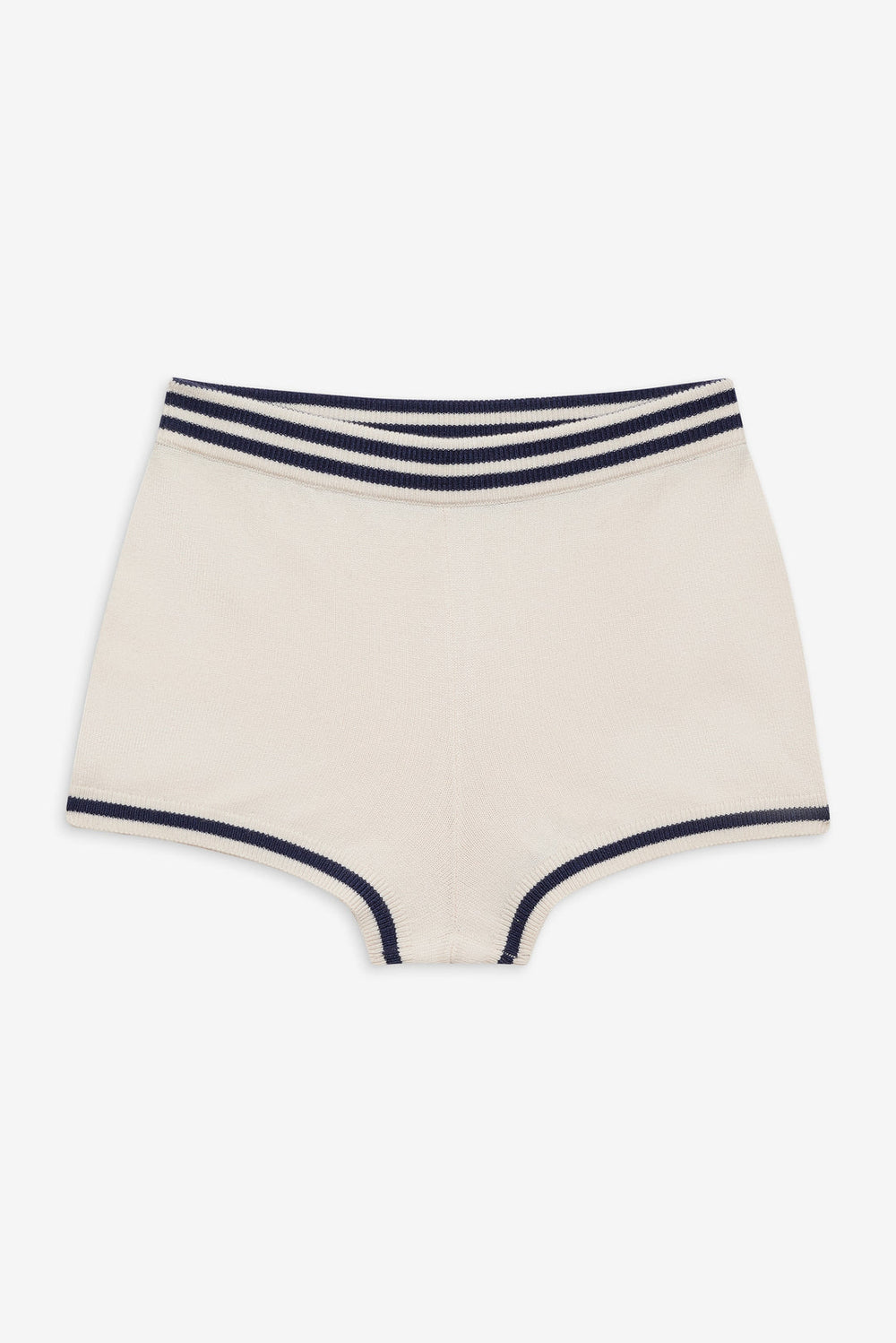 Women Simona Pointelle Striped Short - Navy
