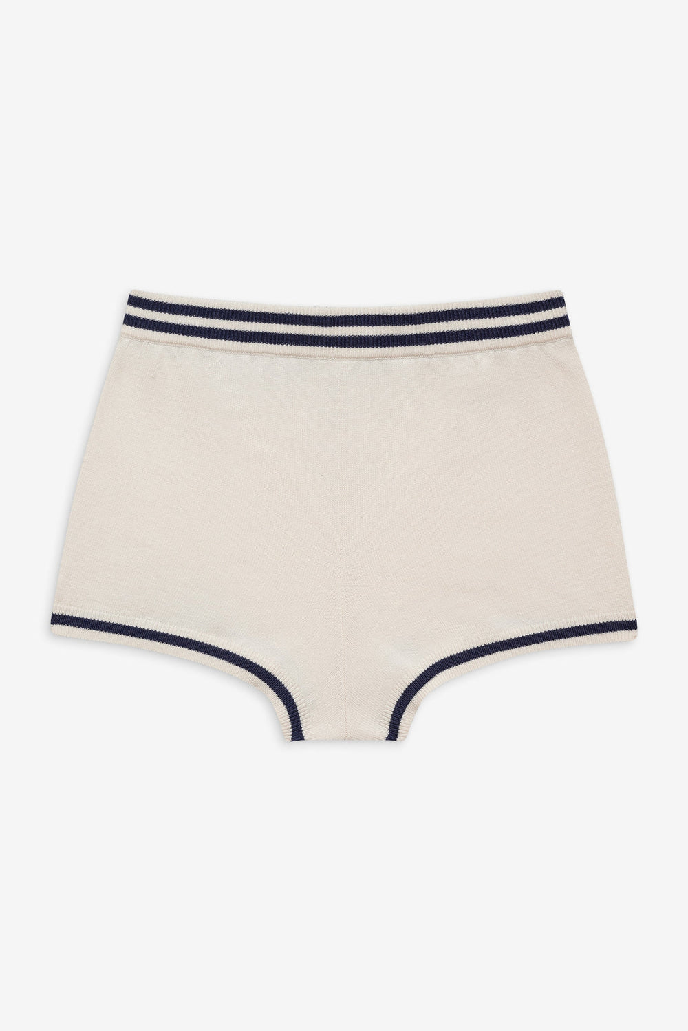 Women Simona Pointelle Striped Short - Navy
