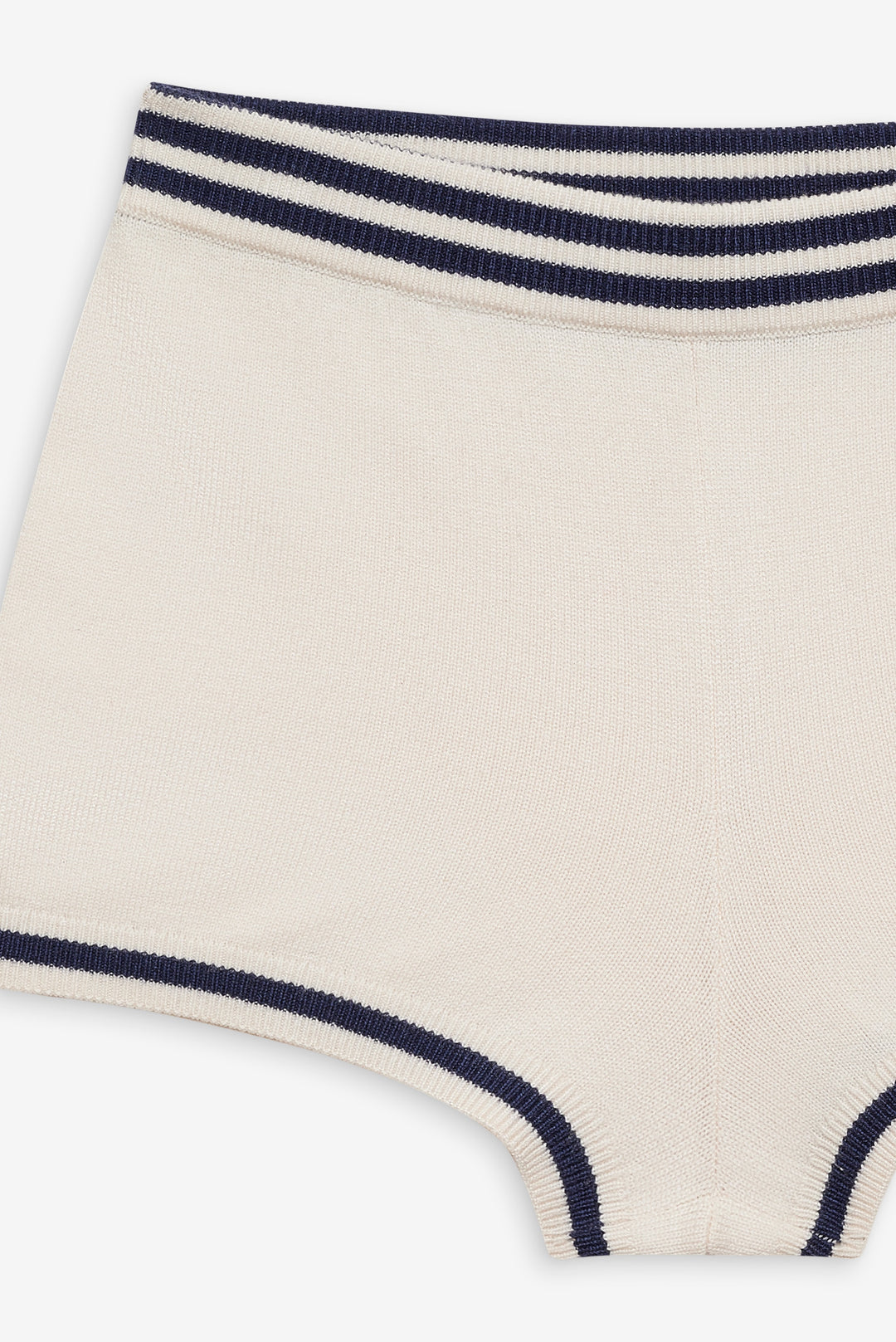 Women Simona Pointelle Striped Short - Navy