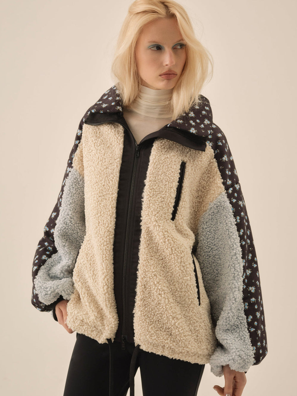 Women Maisie Collared Jacket - Blue