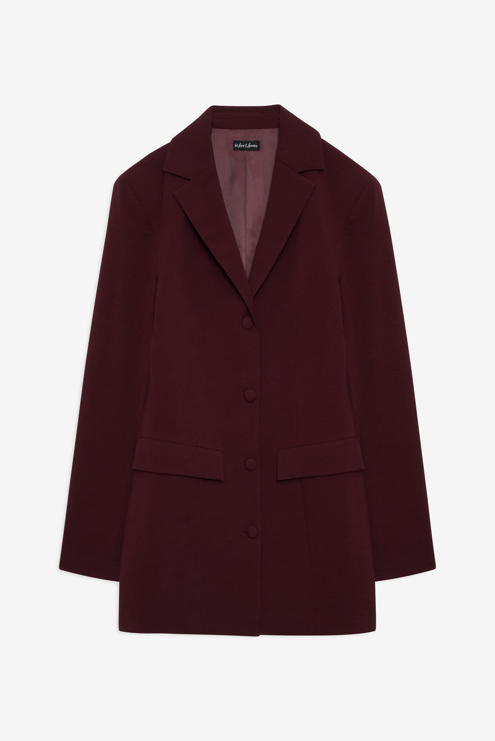 Women Selena Blazer - Burgundy