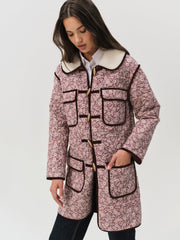 Women Marlene Floral Chore Coat - Purple