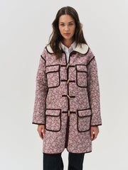 Women Marlene Floral Chore Coat - Purple