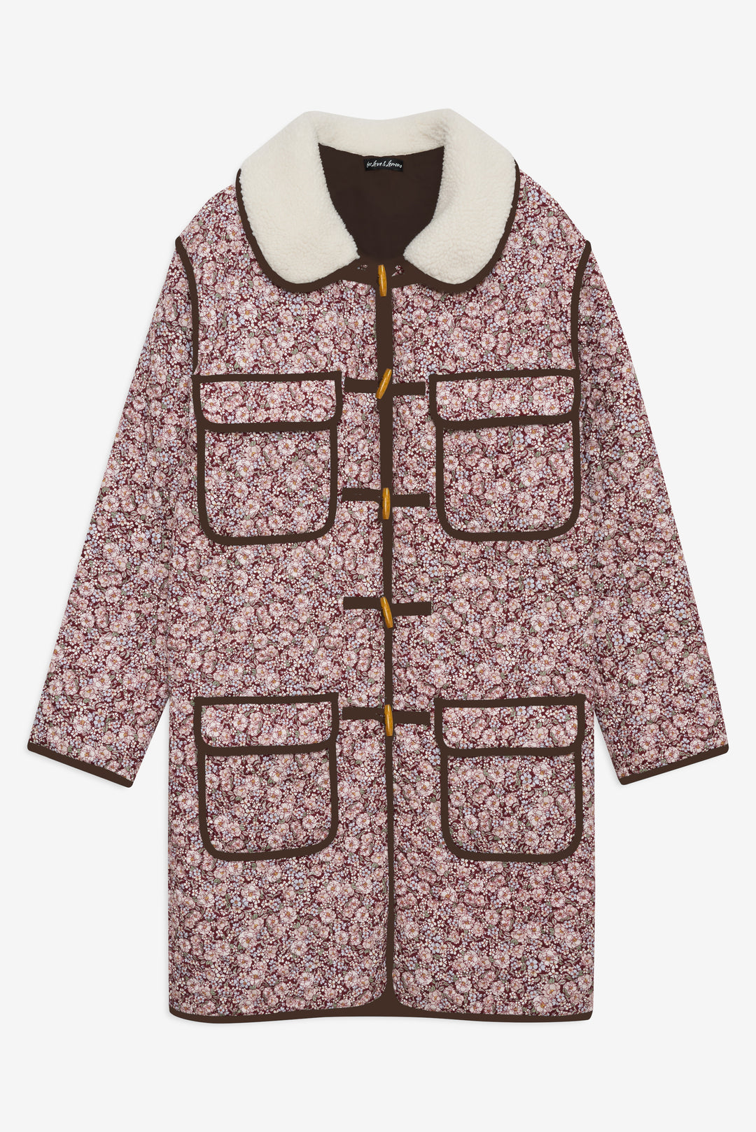 Women Marlene Floral Chore Coat - Purple