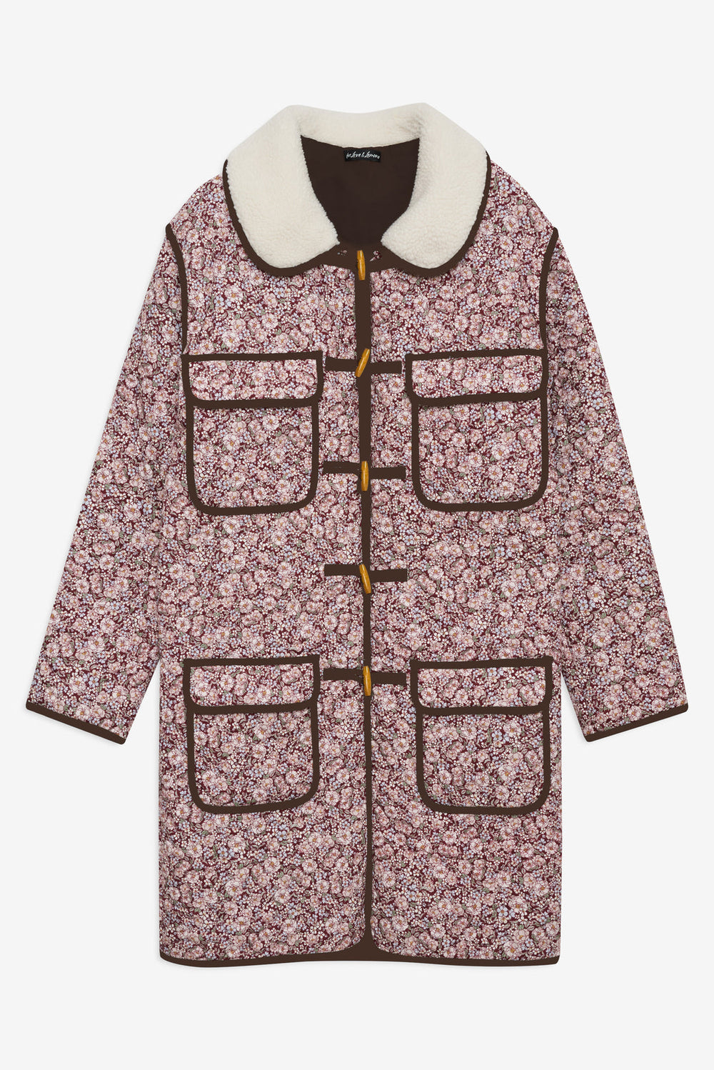 Women Marlene Floral Chore Coat - Purple