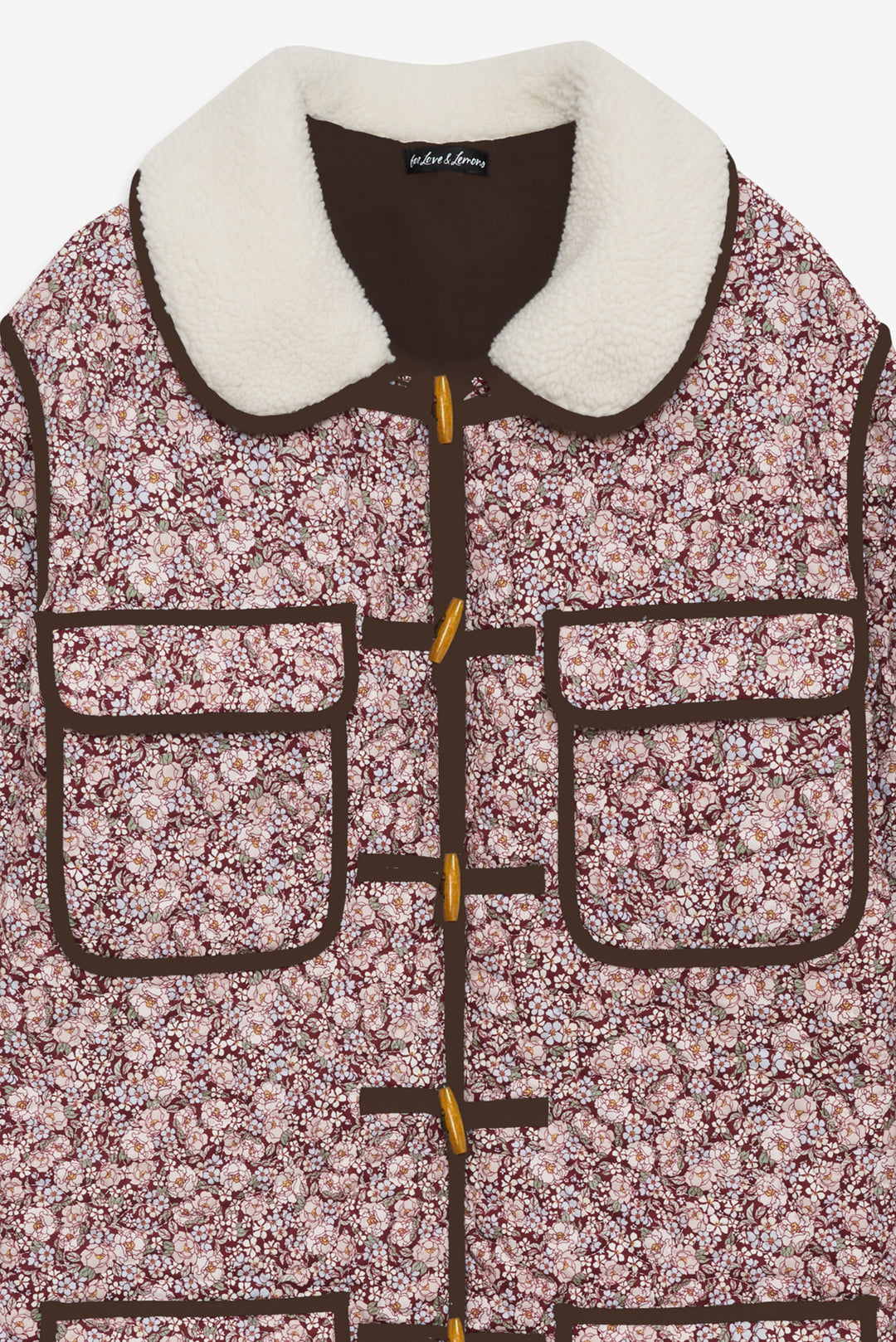 Women Marlene Floral Chore Coat - Purple