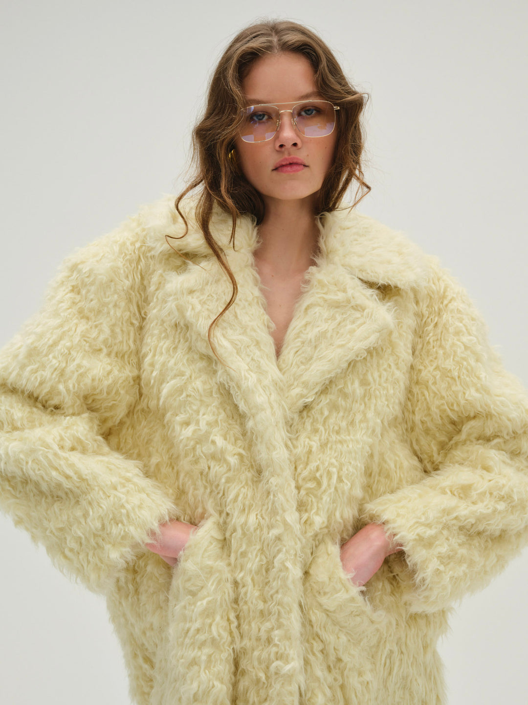Women Serenne Coat - Yellow
