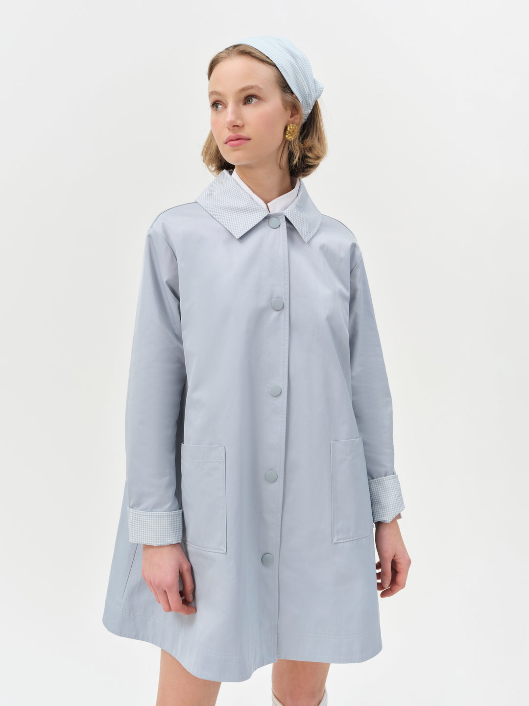 Women Leslie Button-Up Jacket - Blue