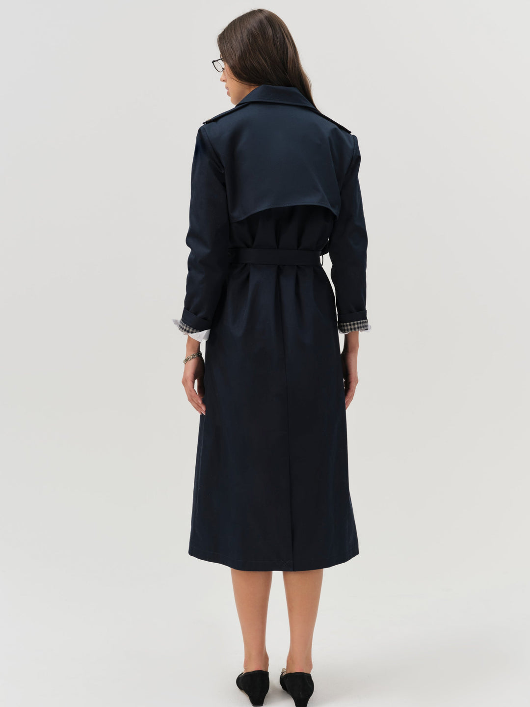 Women Reese Trench Coat - Navy