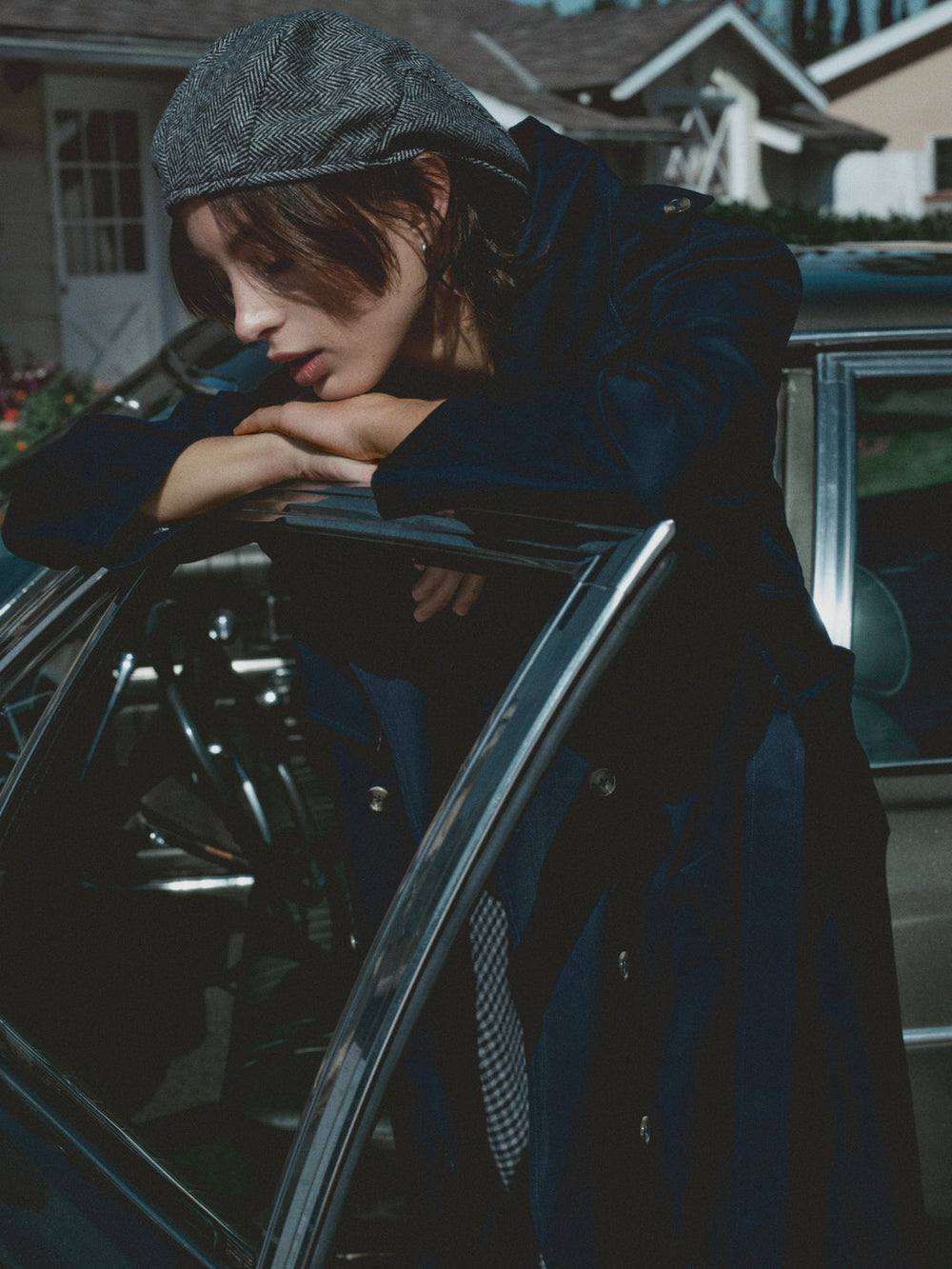 Women Reese Trench Coat - Navy