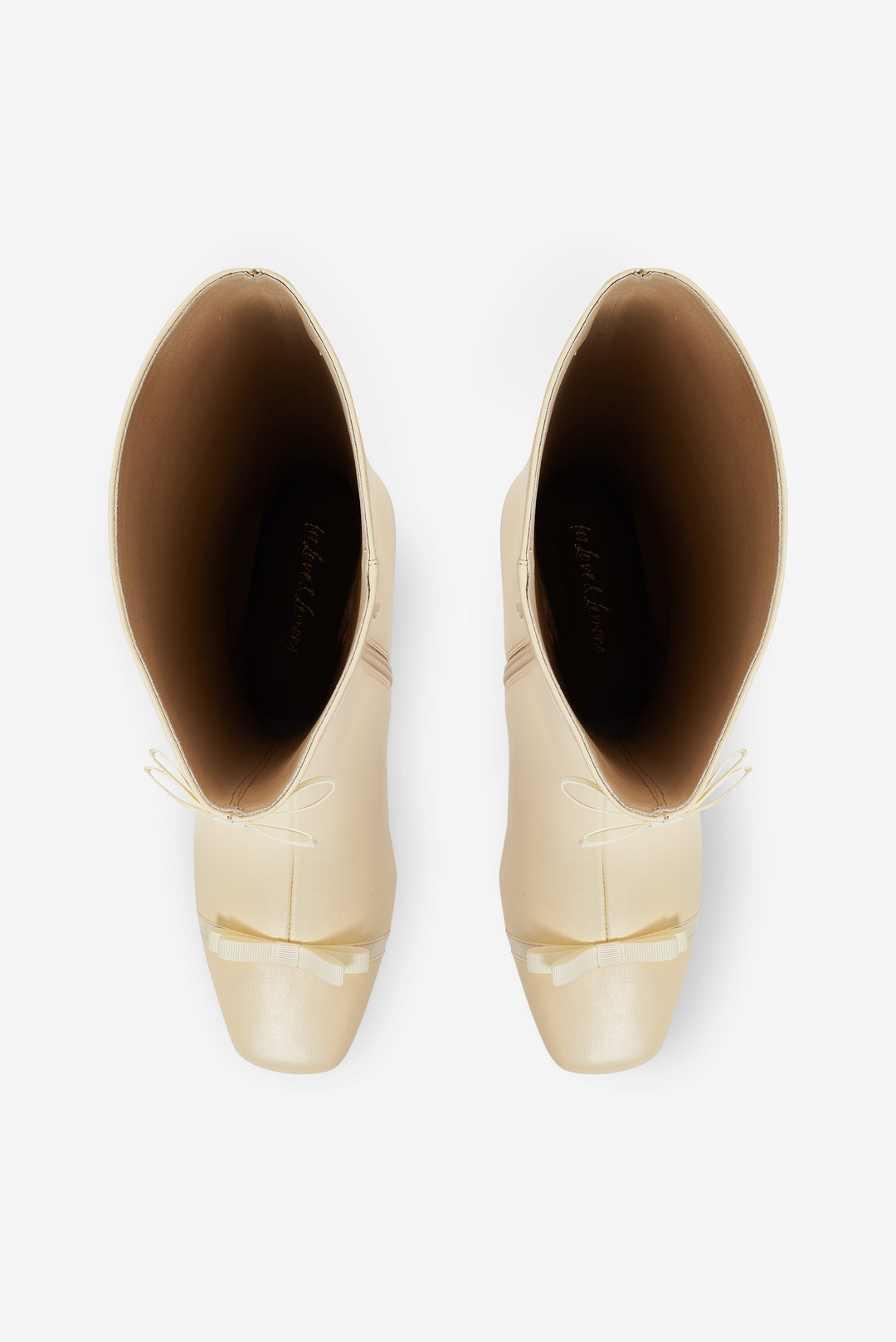 Women Claudine Cap Toe Boot - Cream