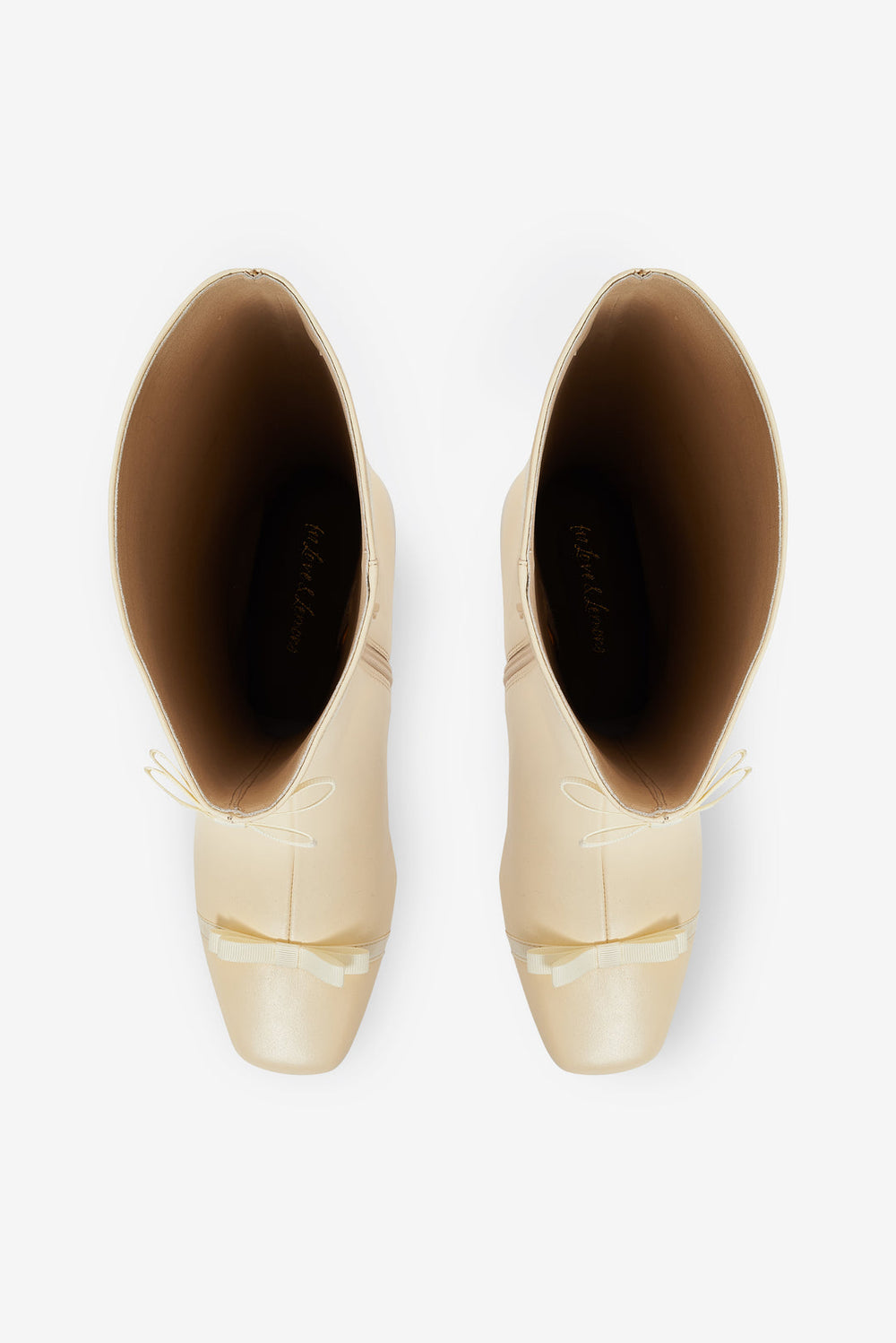 Women Claudine Cap Toe Boot - Cream
